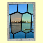 Buntglas-Fenster-Ansicht-Plakat poster