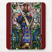 Buntglas-Kunst König-David Mousepad