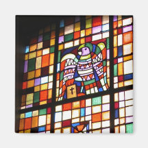 Buntglas, Symbol des Evangeliumverfassers Kühlschrankmagnet