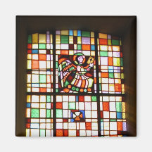 Buntglas, Symbol von Evangeliumverfasser 1 Kühlschrankmagnet