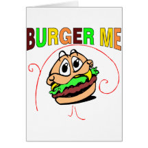 Burger ich grußkarte