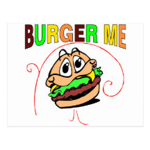 Burger ich postkarte