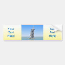 Burj Al-arabisches Hotel Dubai: Modell 3D: Autoaufkleber
