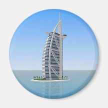 Burj Al-arabisches Hotel Dubai: Modell 3D: Kühlschrankmagnet