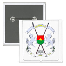 burkina Emblem Buttons