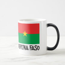 Burkina Faso Flagge Kaffee Tassen