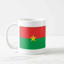Burkina Faso Flagge ~ Karten-Becher Kaffee Tassen
