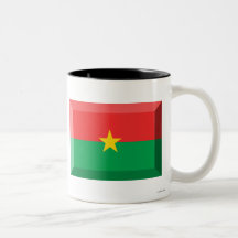 Burkina Faso Flaggen-Juwel Haferl