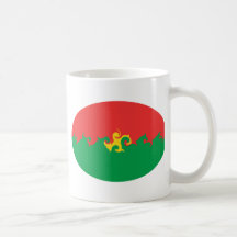 Burkina Faso Gnarly Flaggen-Becher Tee Tassen