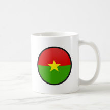 Burkina Faso Qualität Flaggen-Kreis Teehaferl
