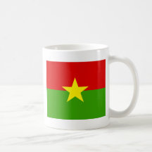 Burkina Qualitäts-Flagge Kaffee Haferl