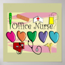 Büro-Krankenschwester-Plakat-Kunst