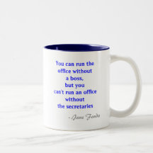 Büro-Sekretär Quote Mug Haferl