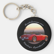 BurtsGarage.com Vintages Sportscars Keychain Schlüsselanhänger