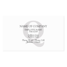 BusinessCards mit Monogramm-Visitenkarten