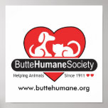 Butte-menschliches Gesellschafts-Plakat
