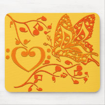 Butterfly_Notes Mauspad