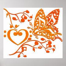 Butterfly_Notes Posterdruck