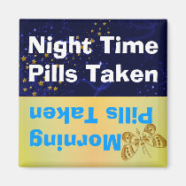 Butterfly & Stars Medication Reminder Magnet magnete