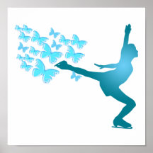 butterflyskater Eis-Skaten-Plakat