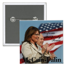 button7, Reform, Wohlstand, Frieden, McCain-Palin