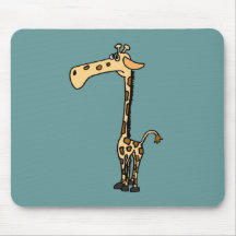 BX-, lustige traurige Giraffe Mauspad