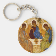 Byzantinische Engel an einem Tisch Schlüsselband