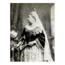 C., Königin 1880 Victoria von England Postkarte