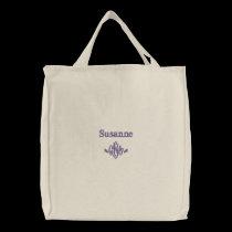 C.N.A. - Personifizieren Sie Namen mit Monogramm bestickte taschen