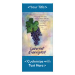 Cabernet-Sauvignon Wein-Gestell-Karte Kartendruck