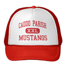 Caddo Gemeinde - Mustangs - hoch - Shreveport Netzmütze
