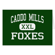 Caddo mahlt - Füchse - Hoch - Caddo Mühlen Texas Grußkarte
