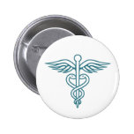 Caduceus Button