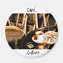 Café Kultur Kühlschrankmagnete