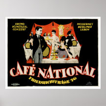 Café-nationale Vintage Café-Getränk-Anzeigen-Kunst Plakate