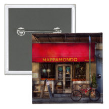 Café - NY - Chelsea - Mappamondo Anstecknadelbuttons
