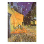Café-Terrasse-Nacht, Vintager Impressionismus Van  Ankündigungen