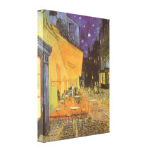 Café-Terrasse-Nacht, Vintager Impressionismus Van  Leinwanddruck