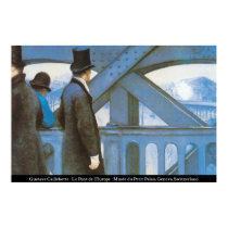 Caillebotte - Le Pont de l'Europe poster