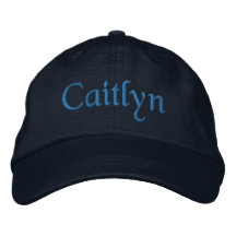 Caitlyn stickte Baseballmütze-/Hut-Blau