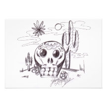 Calavera Einladungs-Karte