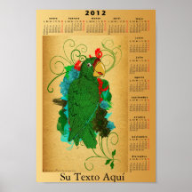 Calendario 2012 Betrug Cotorra Puertorriqueña Plakatdrucke