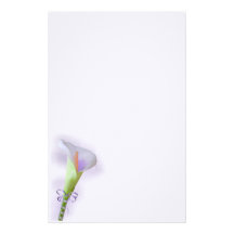 Calla-Lilien-Briefpapier Personalisierte Druckpapiere