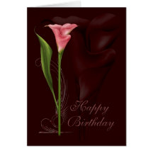 Calla-Lilien-Geburtstag Karten