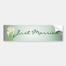 Calla-Lilien (weiß) Auto Sticker