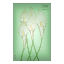 Calla-Lilien (weiß) Personalisiertes Druckpapier