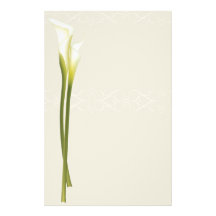Calla-Lilienbriefpapier Druckpapiere