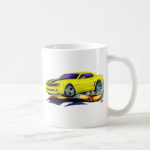 Camaro Gelb-Schwarzes Auto 2010 Teetasse