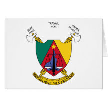 Cameroon-Emblem Grußkarte