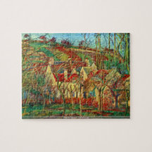 Camille Pissarro - das rote Dachpuzzlespiel